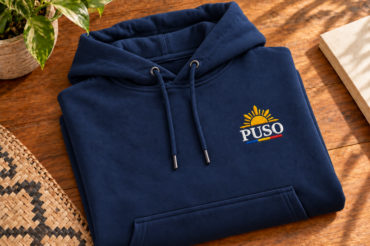 PUSO — Embroidered Fleece Hoodie