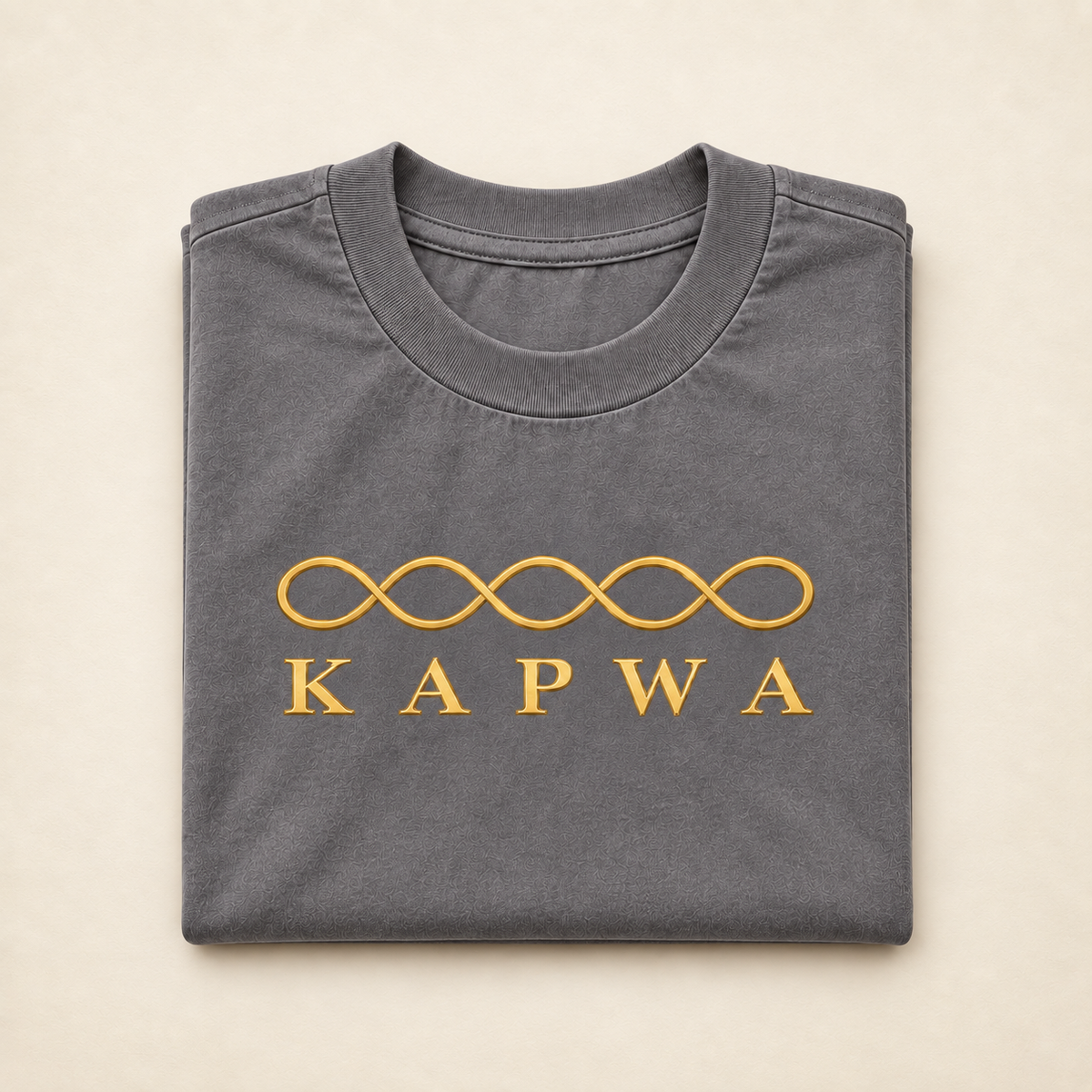MadeInPinas KAPWA — Everyday Essentials Heavyweight Tee in Pigment Tornado, folded view