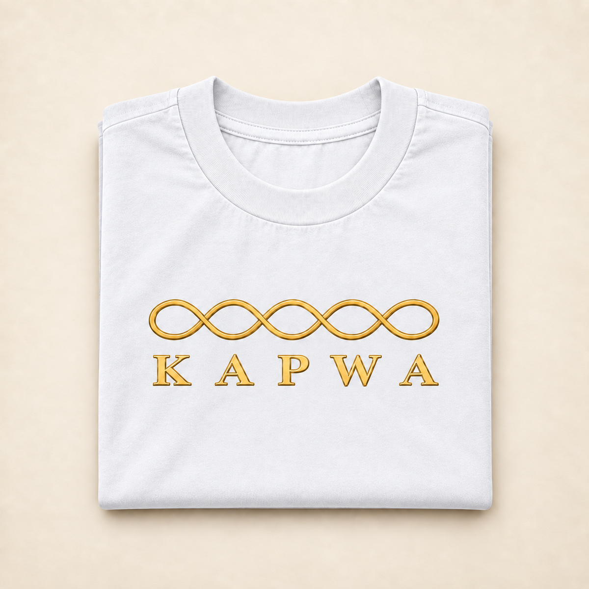 MadeInPinas KAPWA — Everyday Essentials Heavyweight Tee in White, folded view