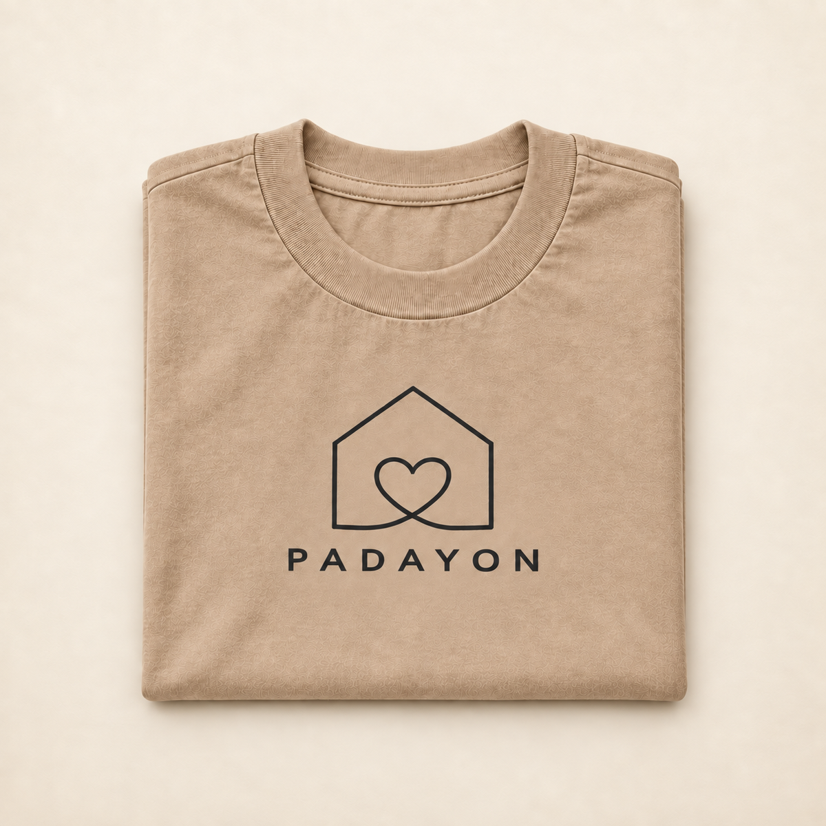 MadeInPinas PADAYON — Everyday Essentials Heavyweight Tee in Pigment French Oak, folded view