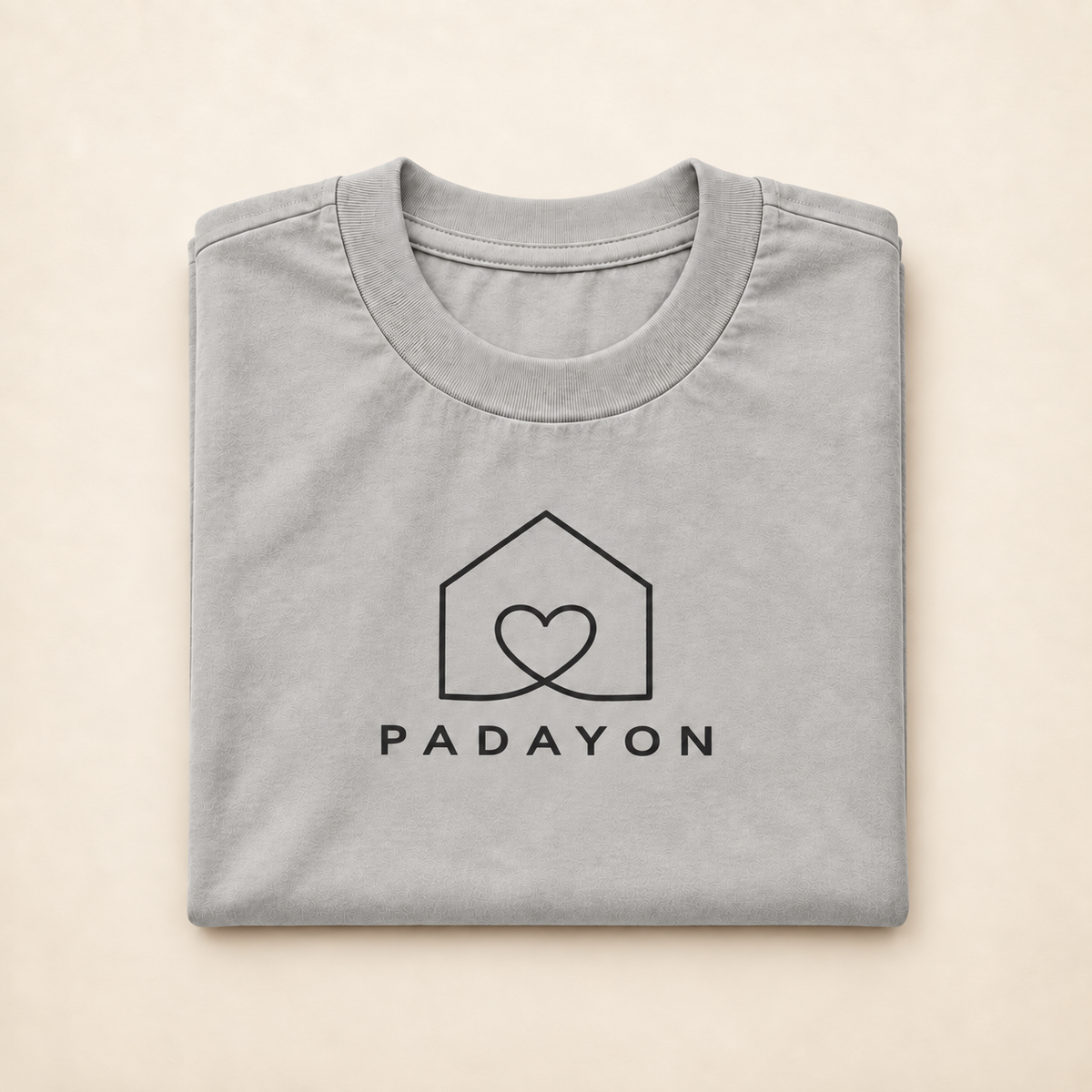 MadeInPinas PADAYON — Everyday Essentials Heavyweight Tee in Pigment Lunar Rock, folded view