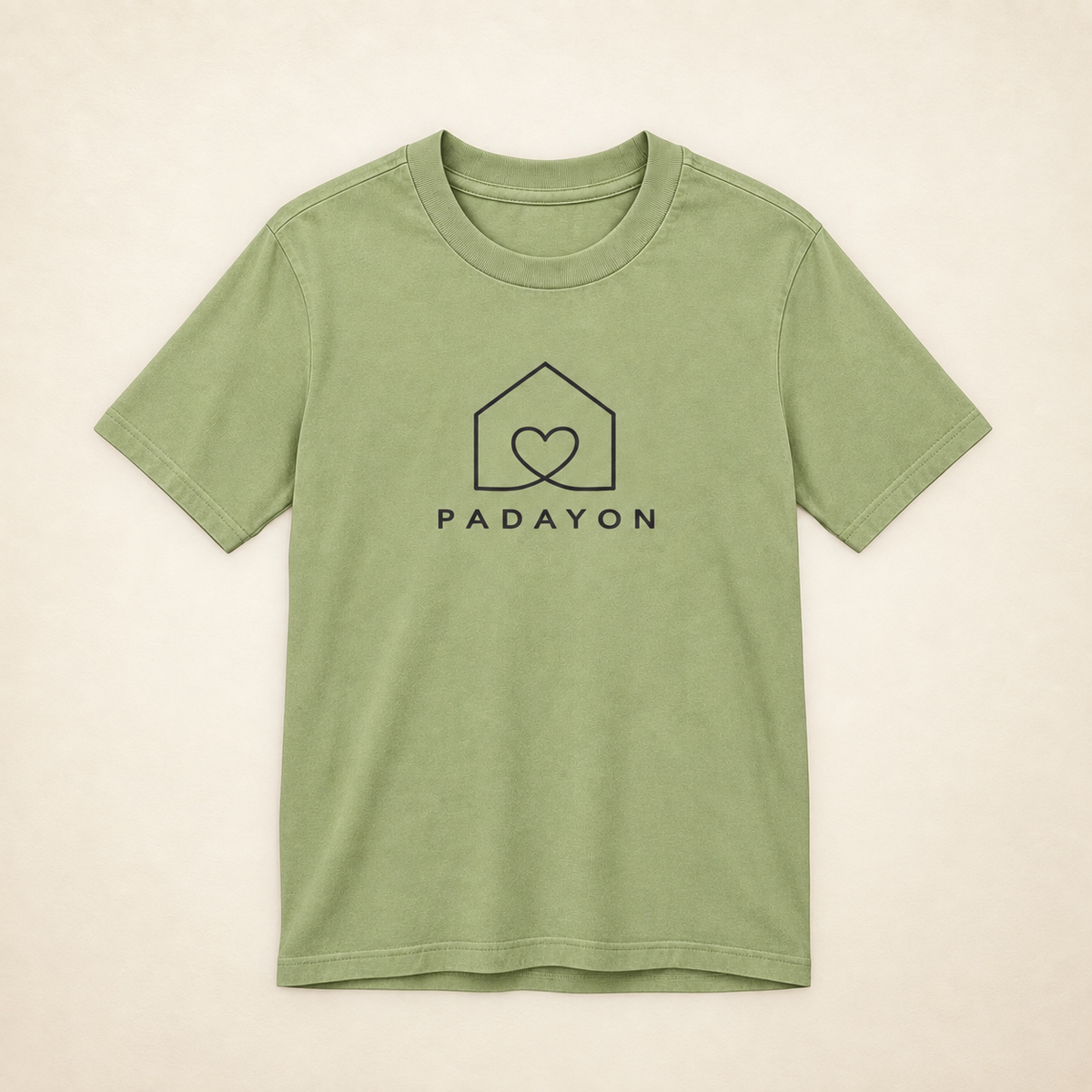 MadeInPinas PADAYON — Everyday Essentials Heavyweight Tee in Pigment Pistachio, front view