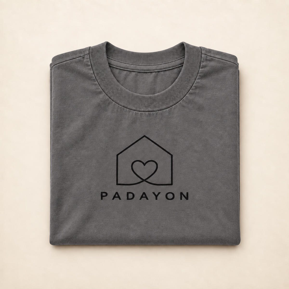 MadeInPinas PADAYON — Everyday Essentials Heavyweight Tee in Pigment Tornado, folded view