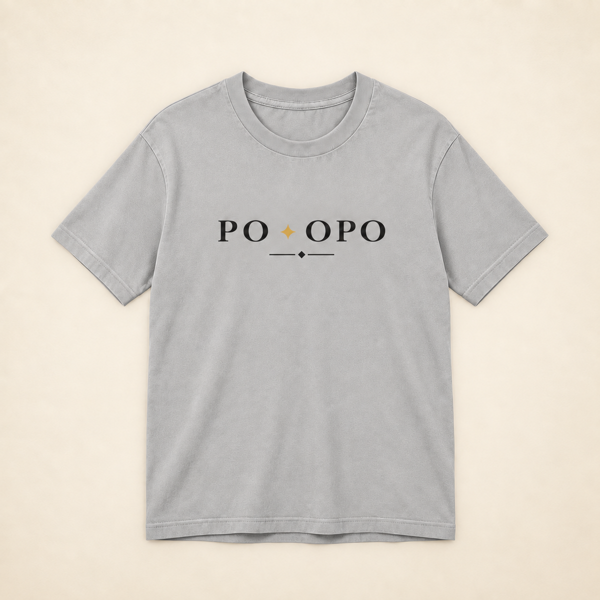 MadeInPinas PO & OPO Heavyweight Tee in Pigment Lunar Rock, front view