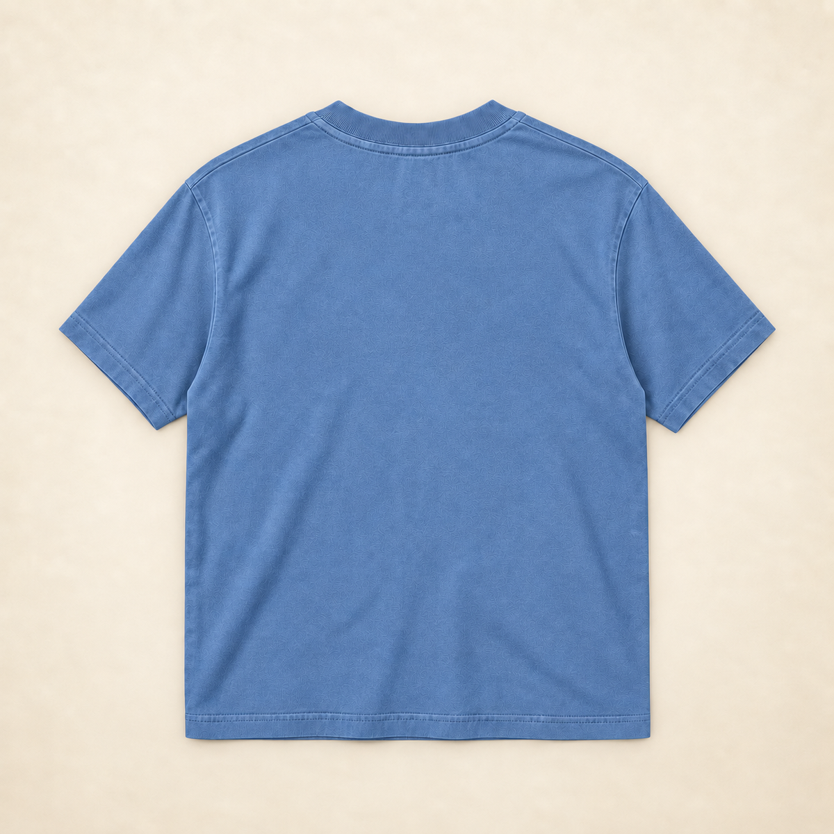 MadeInPinas PUSO Heavyweight Tee in Pigment Pebble Blue, back view