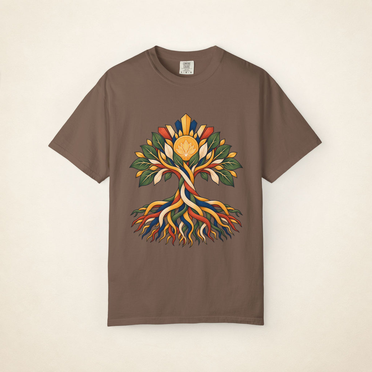 MadeInPinas UGAT — Filipino Heritage Heavyweight Tee in Espresso, front view