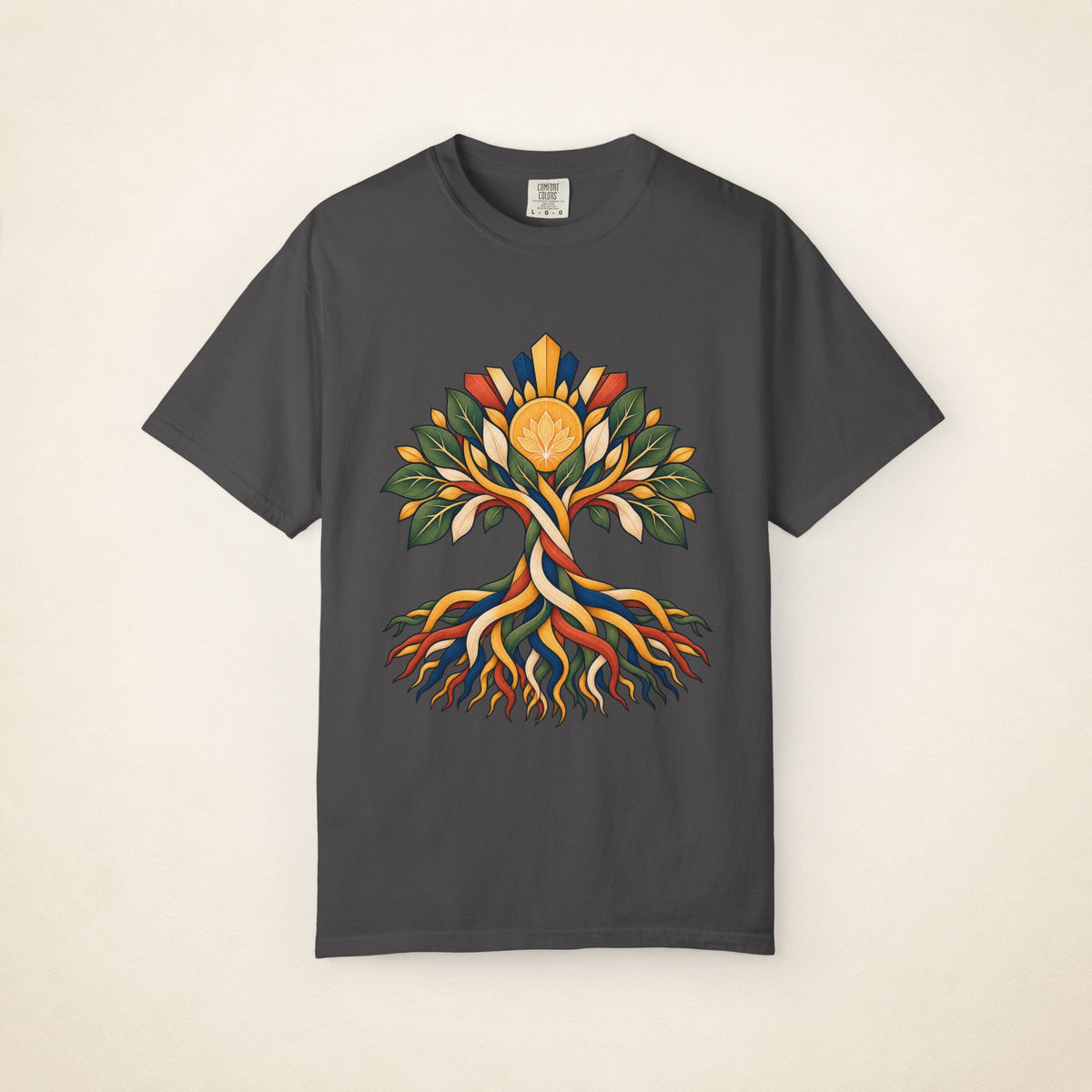 MadeInPinas UGAT — Filipino Heritage Heavyweight Tee in Graphite, front view